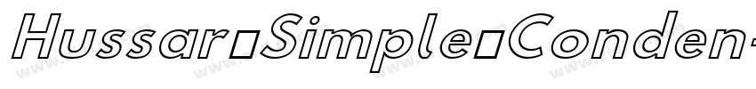 Hussar Simple Conden字体转换